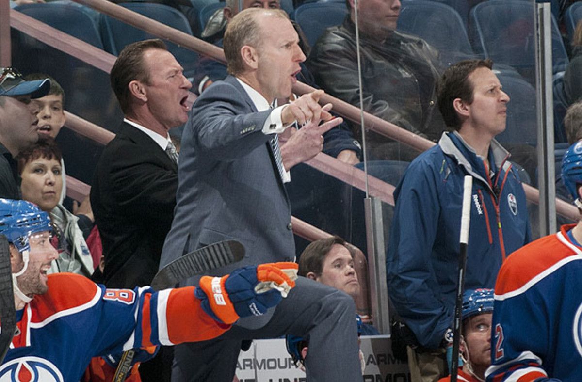 The Oilers were 19-22-7 in the lockout-shortened season, finishing in 12th place in the conference. 