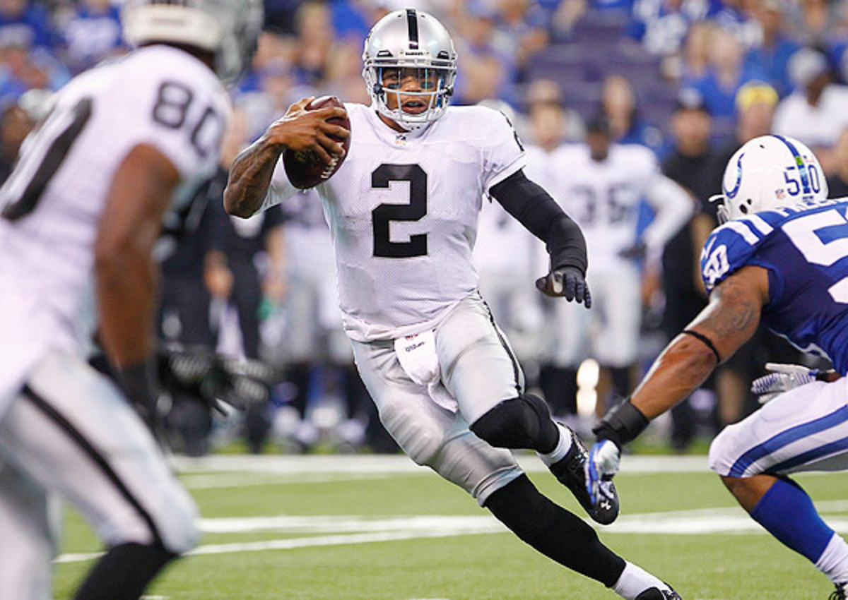 Terrelle Pryor finished the day with 329 total yards, 217 passing, 112 yards rushing. 