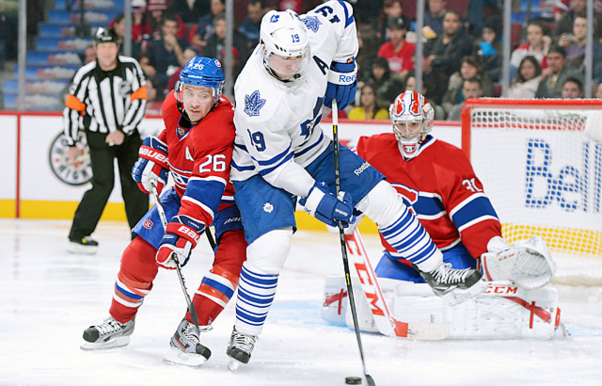 The Leafs' Joffrey Lupul was placed on injured reserve after breaking his forearm.
