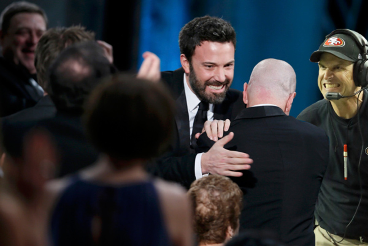 Ben Affleck is scared of Jim Harbaugh