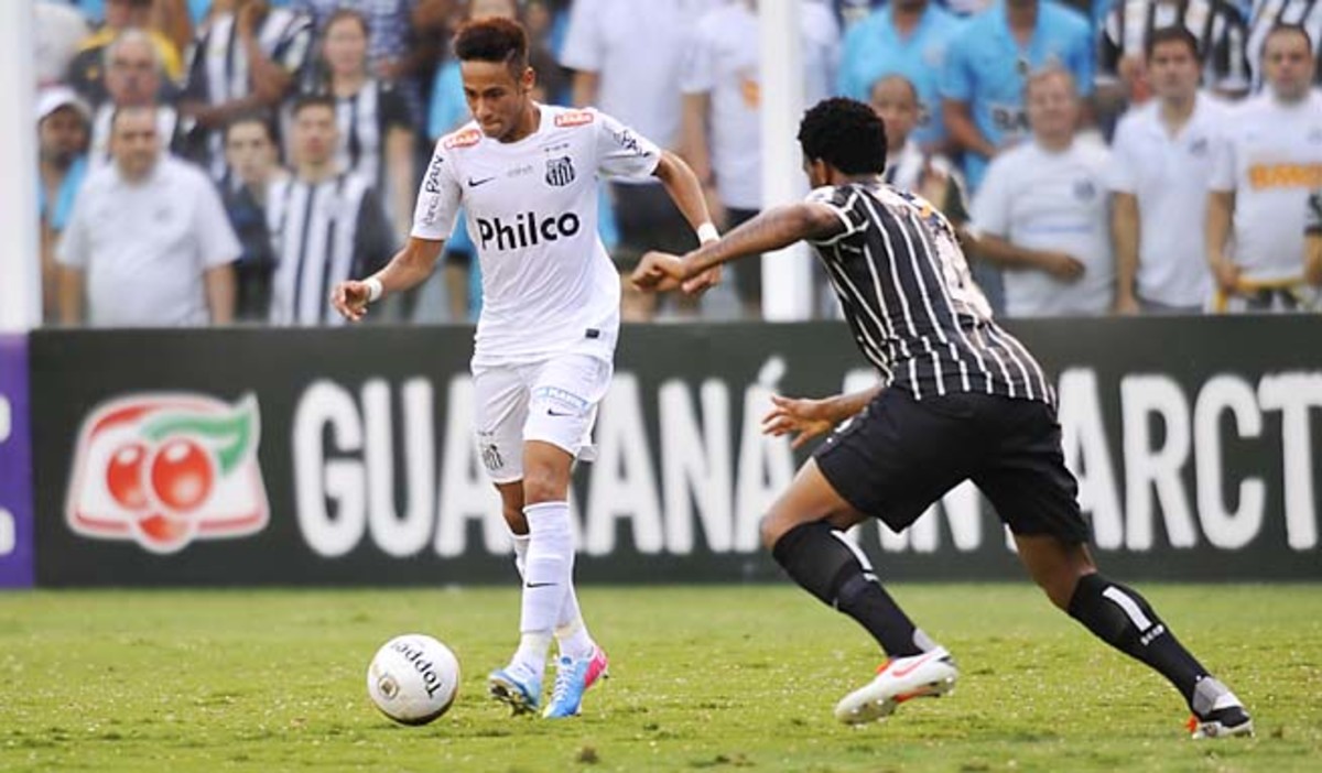 Neymar (left) is set to be the face of the host nation's team at the 2014 World Cup.