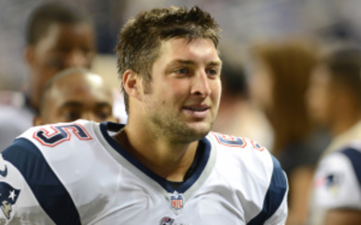 Fromer Broncos and Jets quarterback Tim Tebow said he believes he's the best quarterback he's ever been right now. (Mark Cunningham/Getty Images)