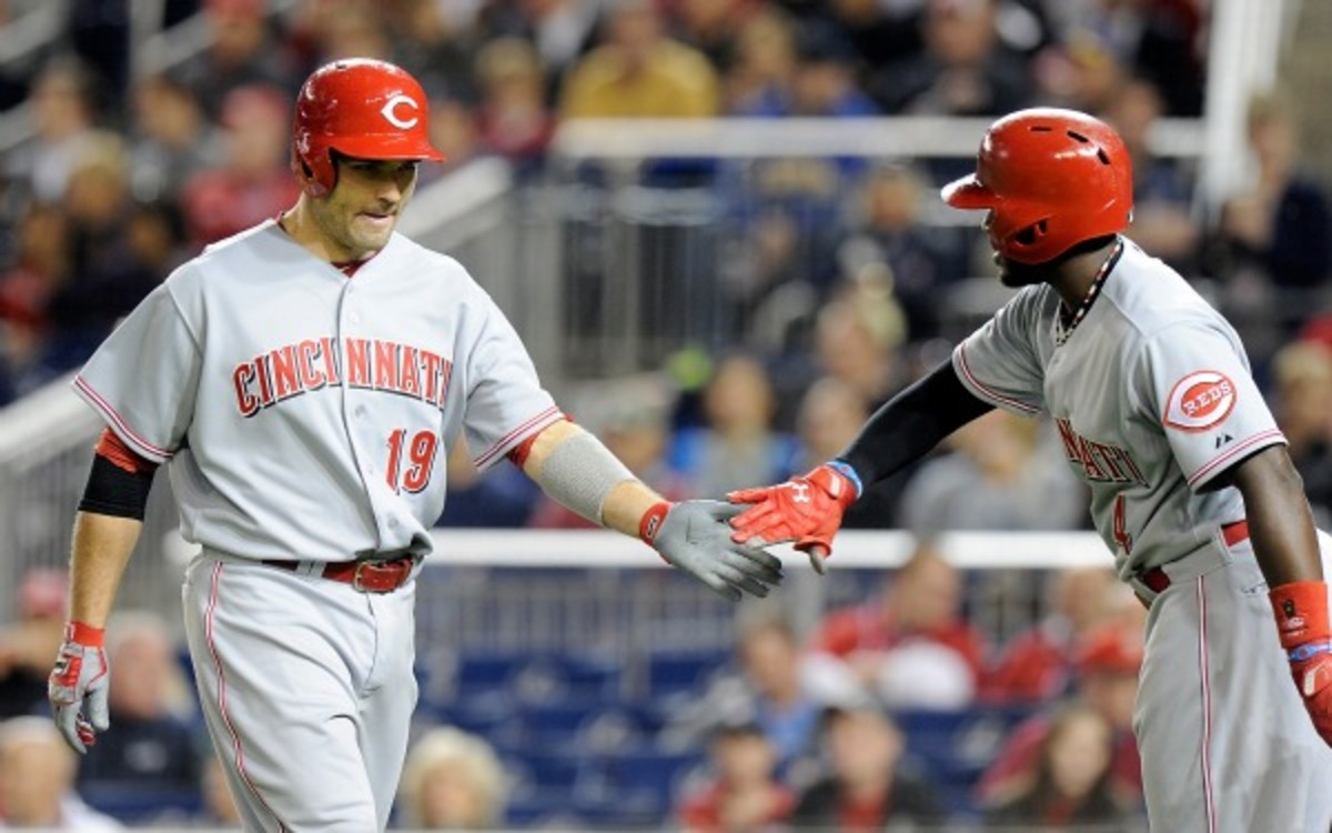 Joey Votto is OK with comments Brandon Phillips made about Votto's contract. (Greg Fiume/Getty Images)