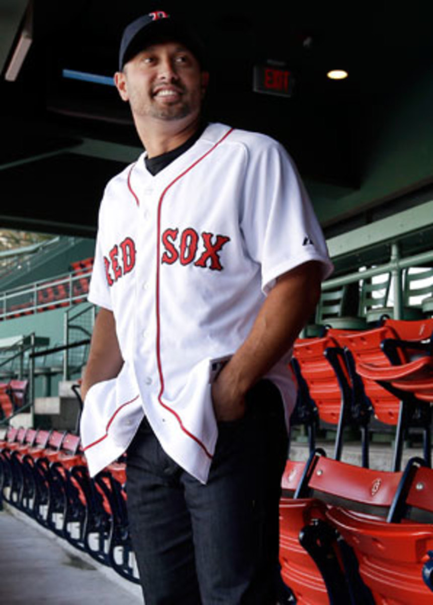 Shane Victorino is one of several players imported by Boston during the offseason to remake the Red Sox roster. (AP)