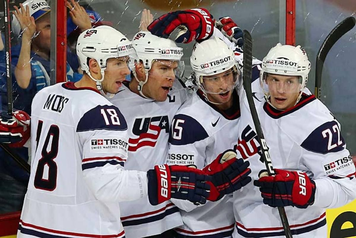 Paul Stastny (second from left) and company added to Alex Ovechkin's spring misery.