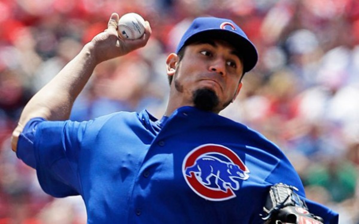 Reds manager Dusty Baker thinks Cubs pitcher Matt Garza should fight Reds ace Johnny Cueto. (Photo by Associated Press)
