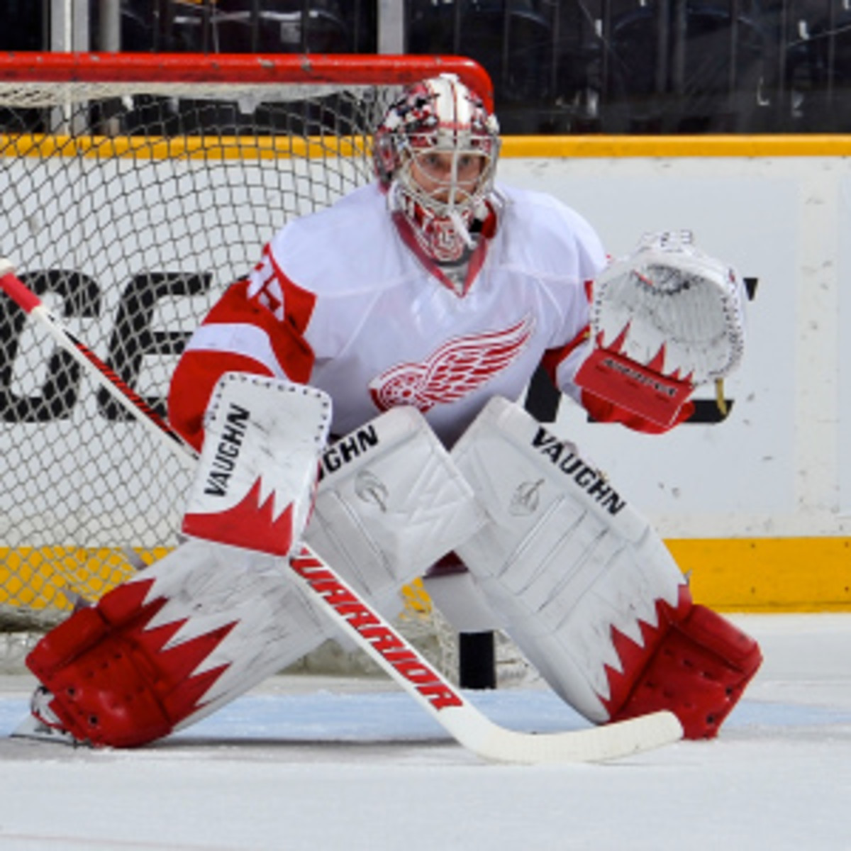 Jimmy Howard signed a six-year extension with the Red Wings. (Frederick Breedon/Getty Images)