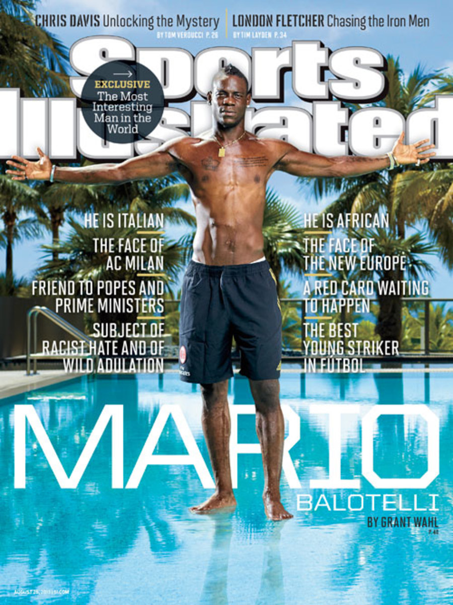 Mario Balotelli on the Sports Illustrated cover