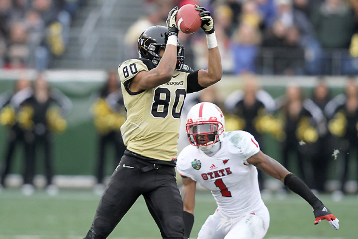 Vanderbilt's Chris Boyd was one of the Commodores' leading receivers in 2012.