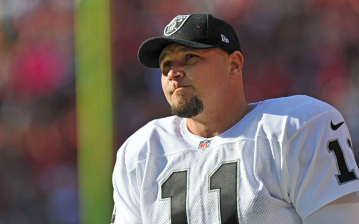 The Raiders signed Sebastian Janikowski to a four-year extension. (Peter G. Aiken/Getty Images