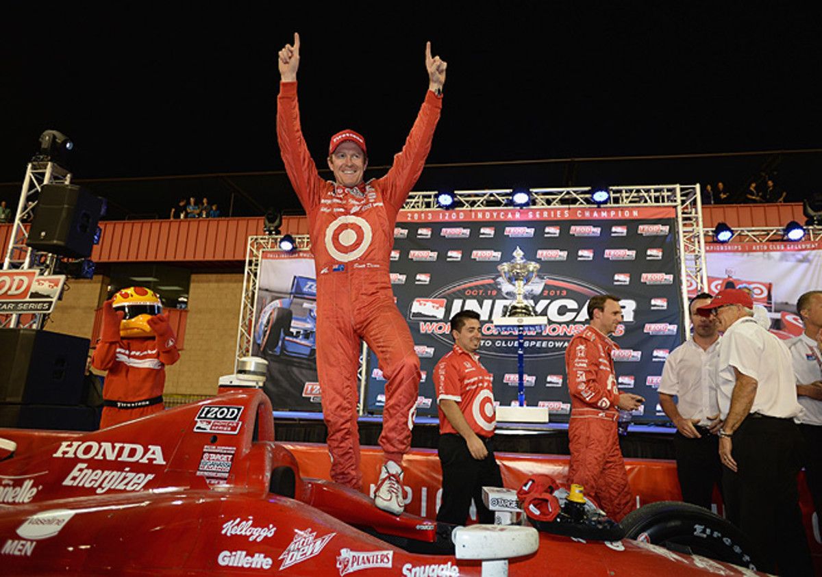 Scott Dixon was able to celebrate his third IndyCar title after the race at Auto Club Speedway in California.