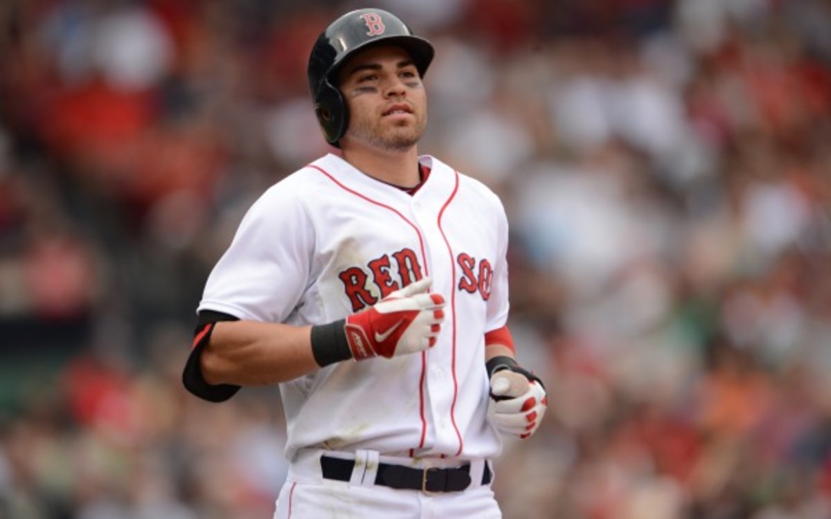 Jacoby Ellsbury has a compression fracture in his right foot. (Michael Ivins/Boston Red Sox/Getty Images)