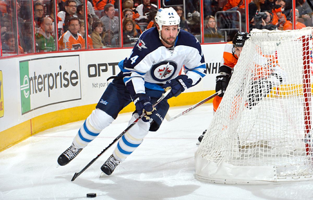 Defenseman Zach Bogosian has 34 goals and 69 assists in 297 games with the Jets franchise.