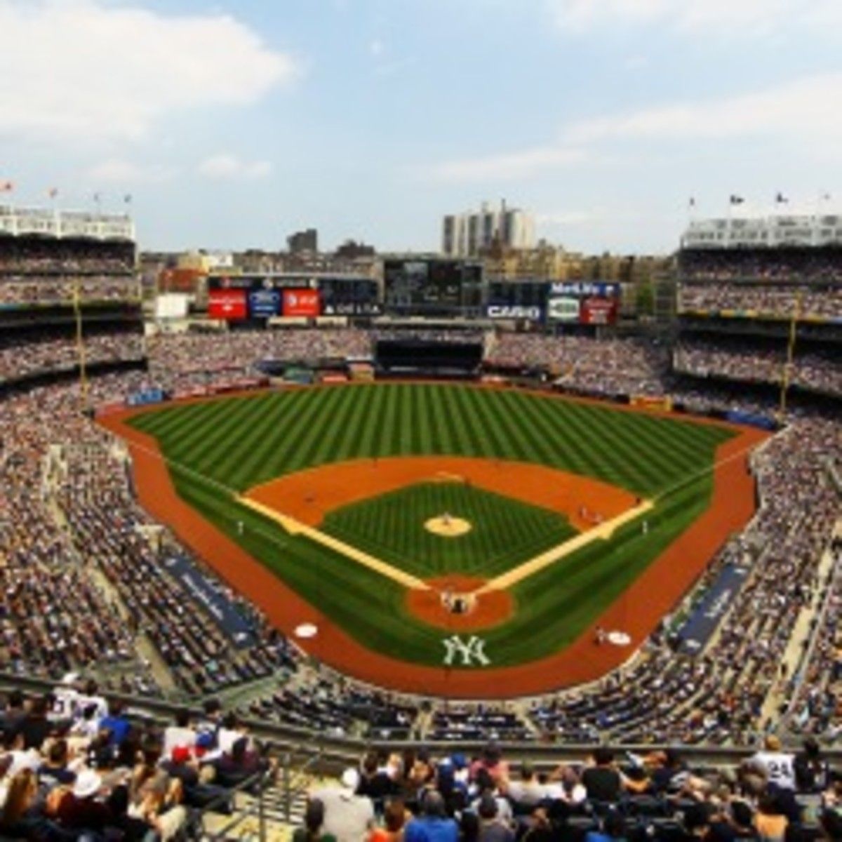 Yankee Stadium will reportedly host two hockey games next season. (Al Bello/Getty Images)