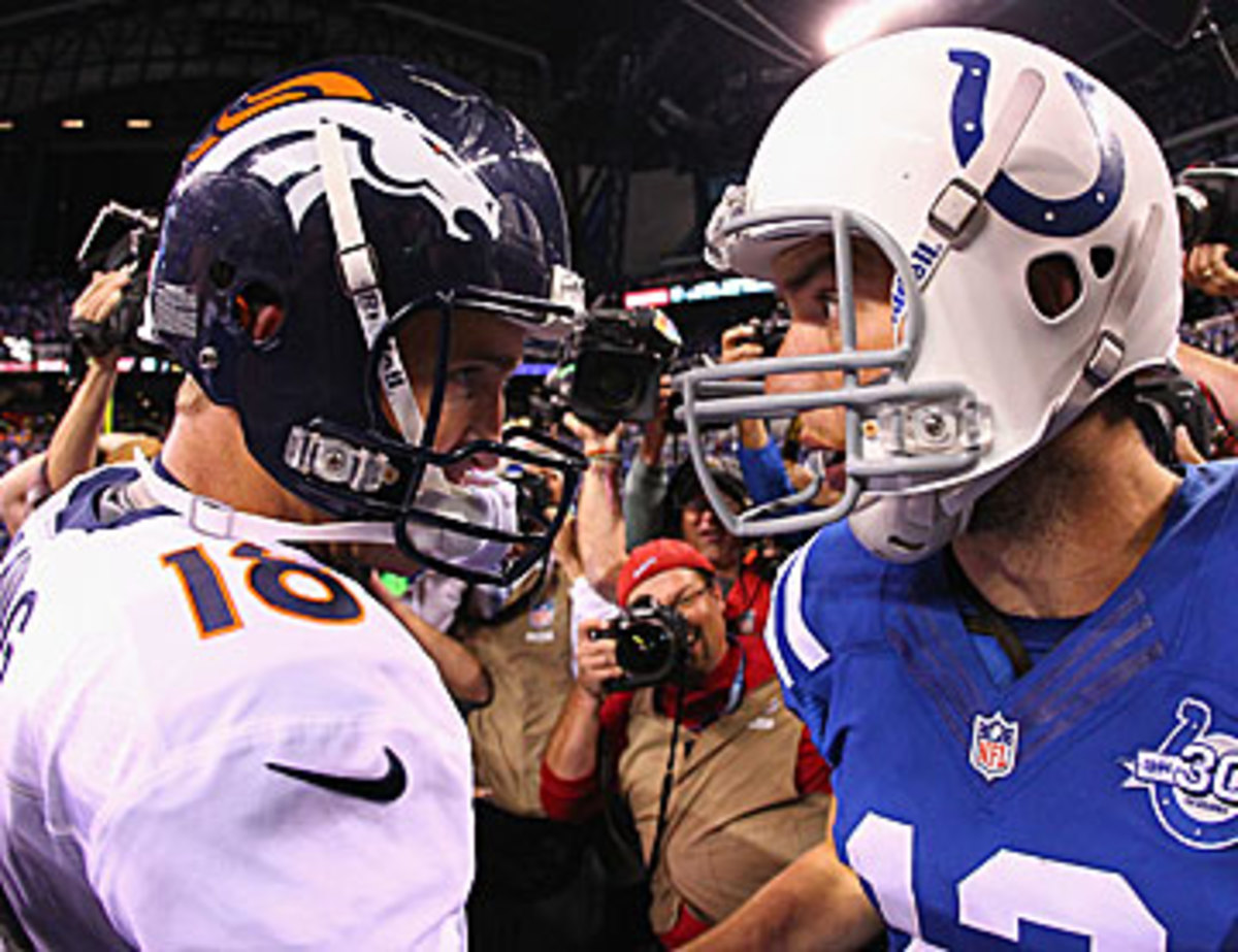 Get ready for Peyton vs. Luck II. (Dilip Vishwanat/Getty Images)