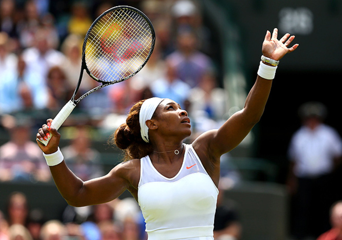 After a crazy third day at Wimbledon, Serena Williams restored order and moved into round three.