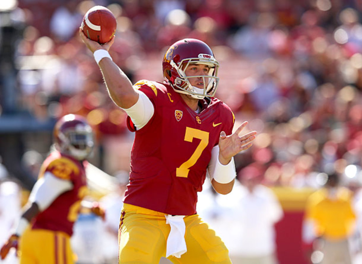 Matt Barkley threw 15 interceptions in 2012 at USC. (Stephen Dunn/Getty Images)