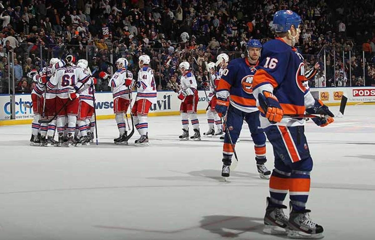 The Rangers came back to beat the Islanders in overtime on Thursday night on a Marian Gaborik goal.