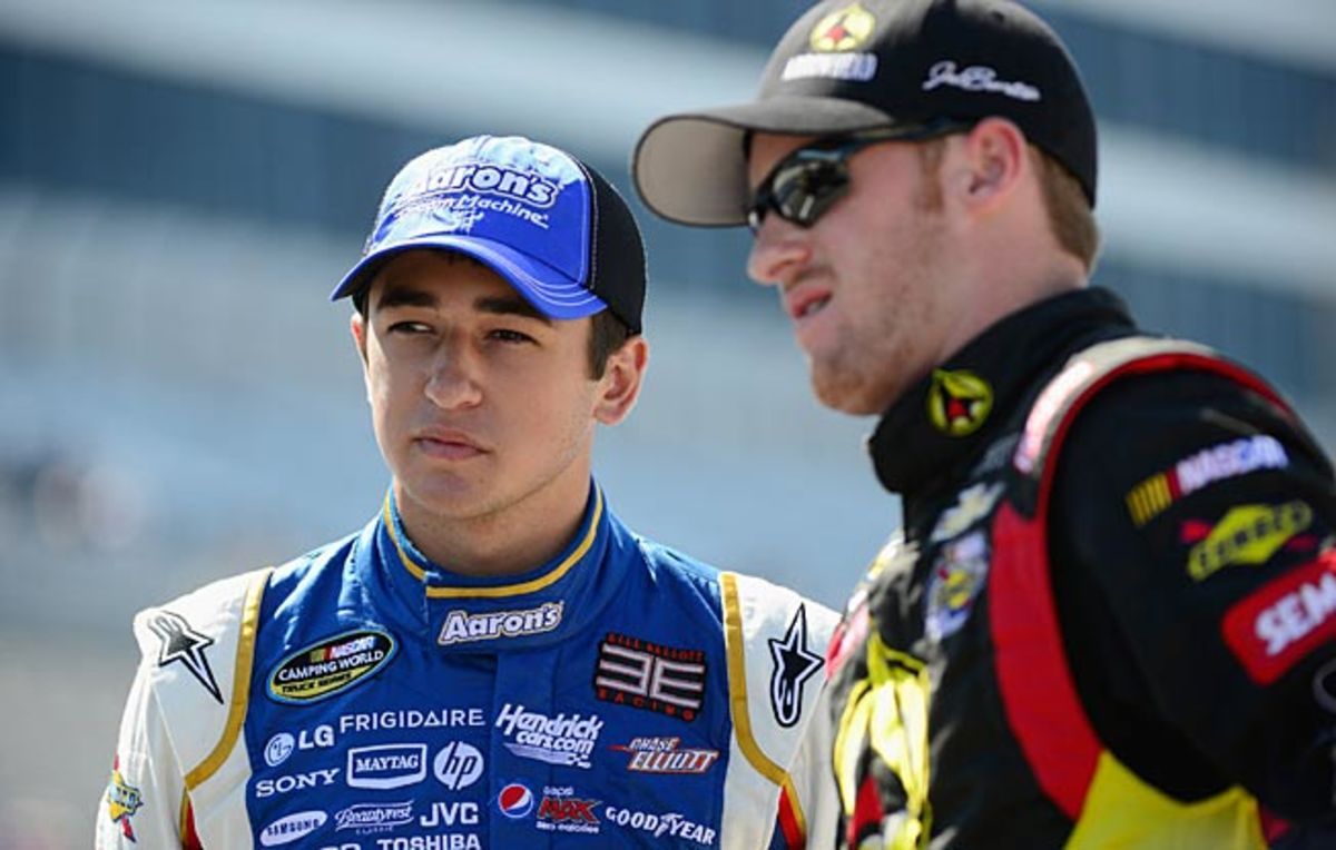 Chase Elliott and Jeb Burton are among the 13 drivers chosen as NASCAR's top prospects.