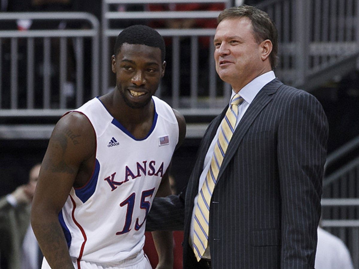Bill Self joked about Elijah Johnson's 39-point showing against Iowa State last season. (Jeff Moffett/Icon SMI)