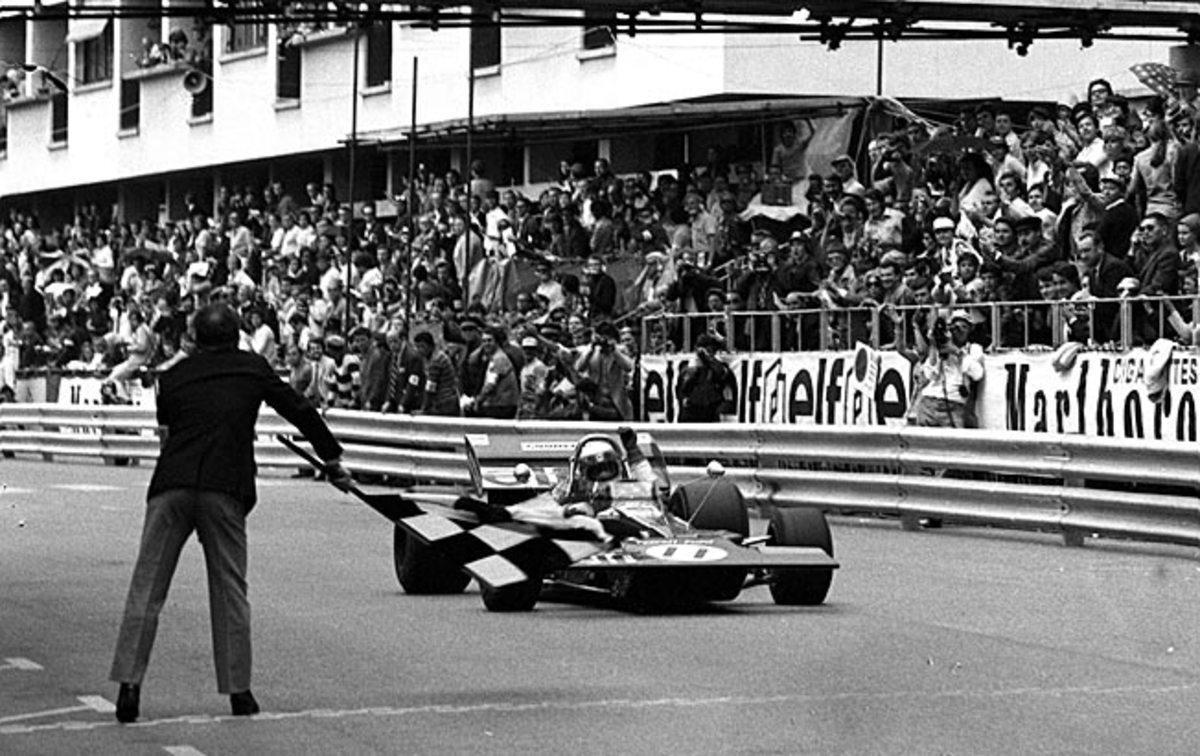 Jackie Stewart winning the 1971 Monaco GP where F1 drivers and fans were constantly in harm's way.