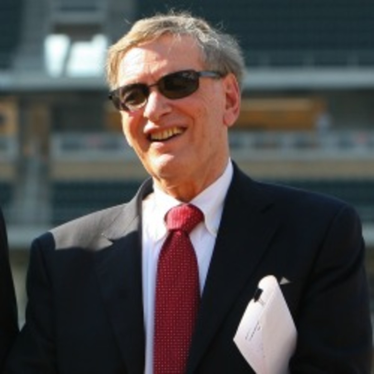 MLB commissioner Bud Selig turned down a five-year contract extension, insisting on his plans to retire. (Brace Hemmelgarn/Getty Images)