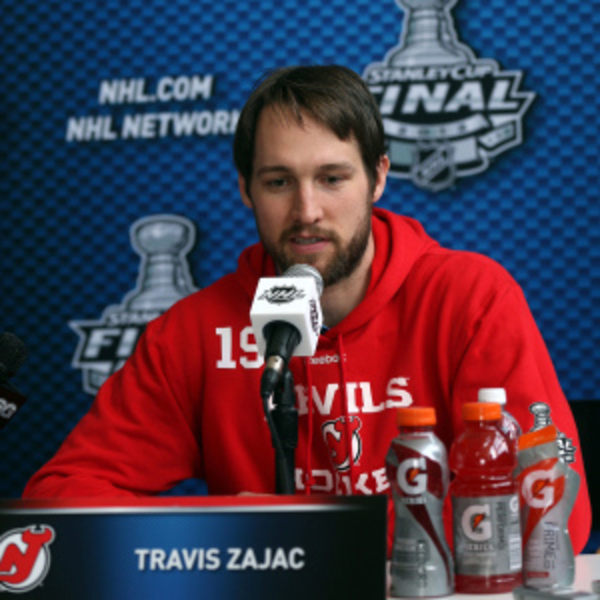 The Devils locked up Travis Zajac for eight years, $46 million. (Bruce Bennett/Getty Images)
