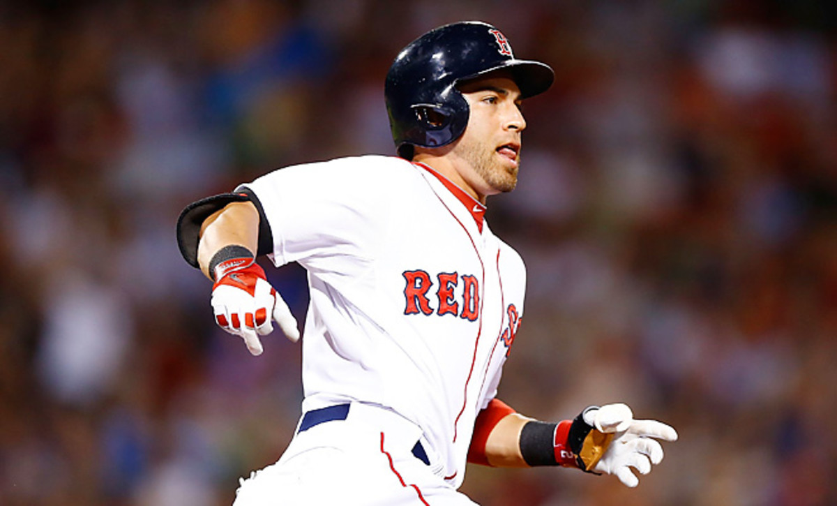 Jacoby Ellsbury leads the majors in stolen bases and leads the Red Sox in runs. 