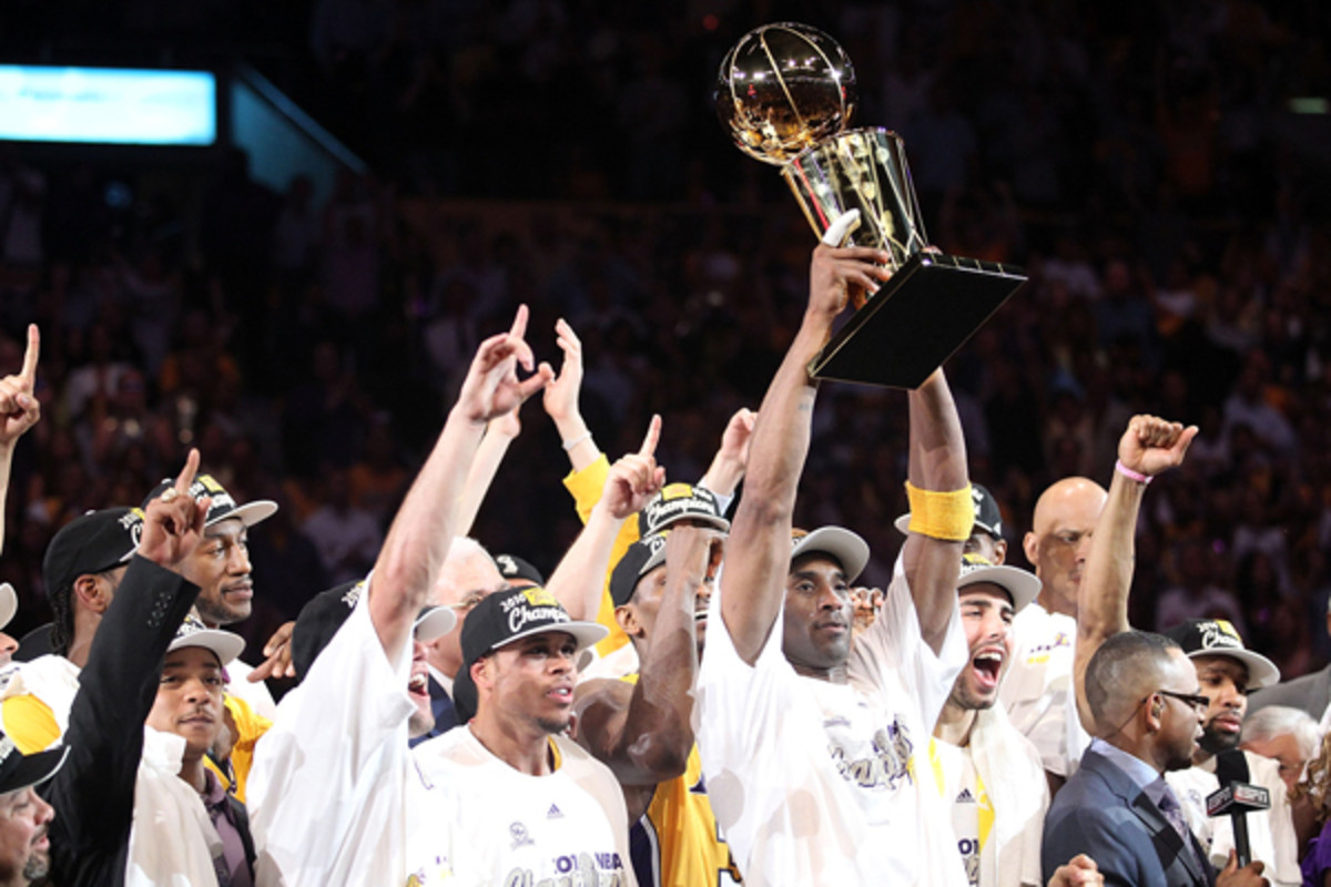 Kobe Bryant has won five titles with the Lakers. (Ronald Martinez/Getty Images Sport)