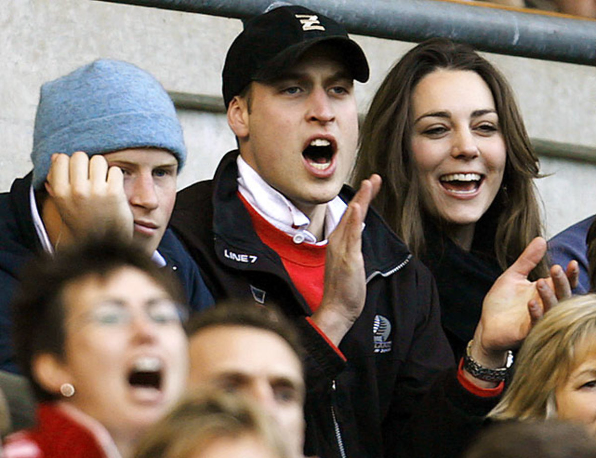 Prince Harry, Prince William and Kate Middleton