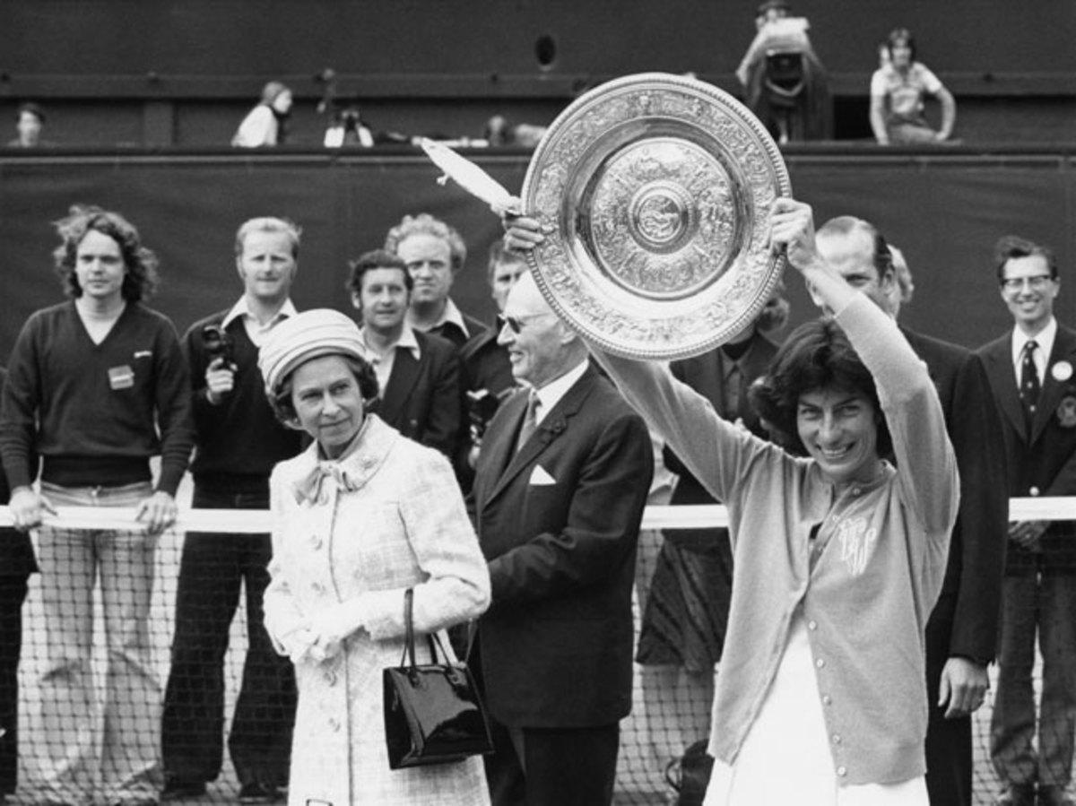 Queen Elizabeth II and Virginia Wade