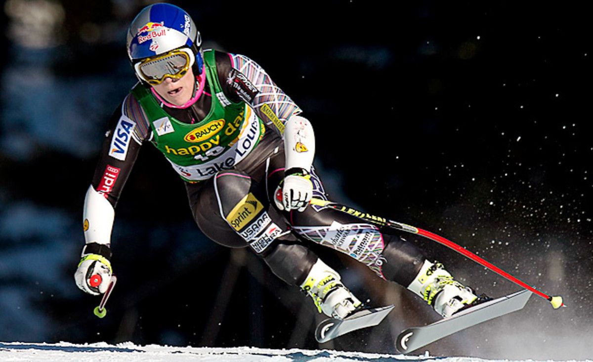 Lindsey Vonn finished 11th in her second downhill race since her knee injury in February.