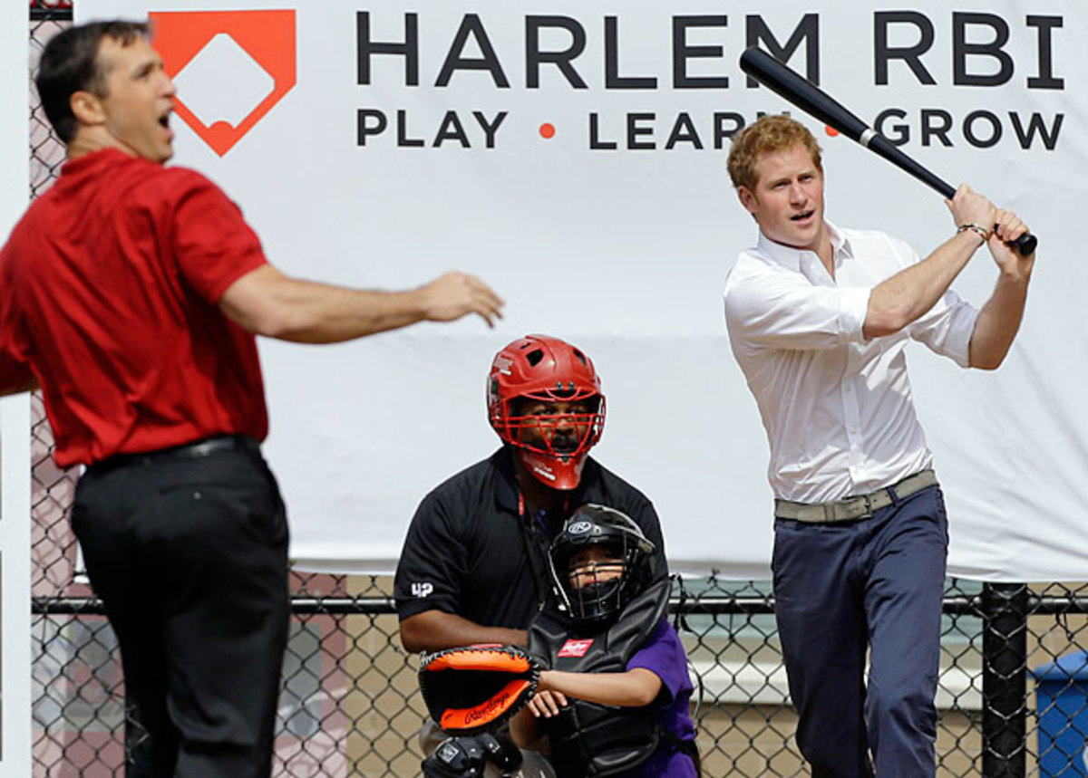 Prince Harry and Mark Teixeira