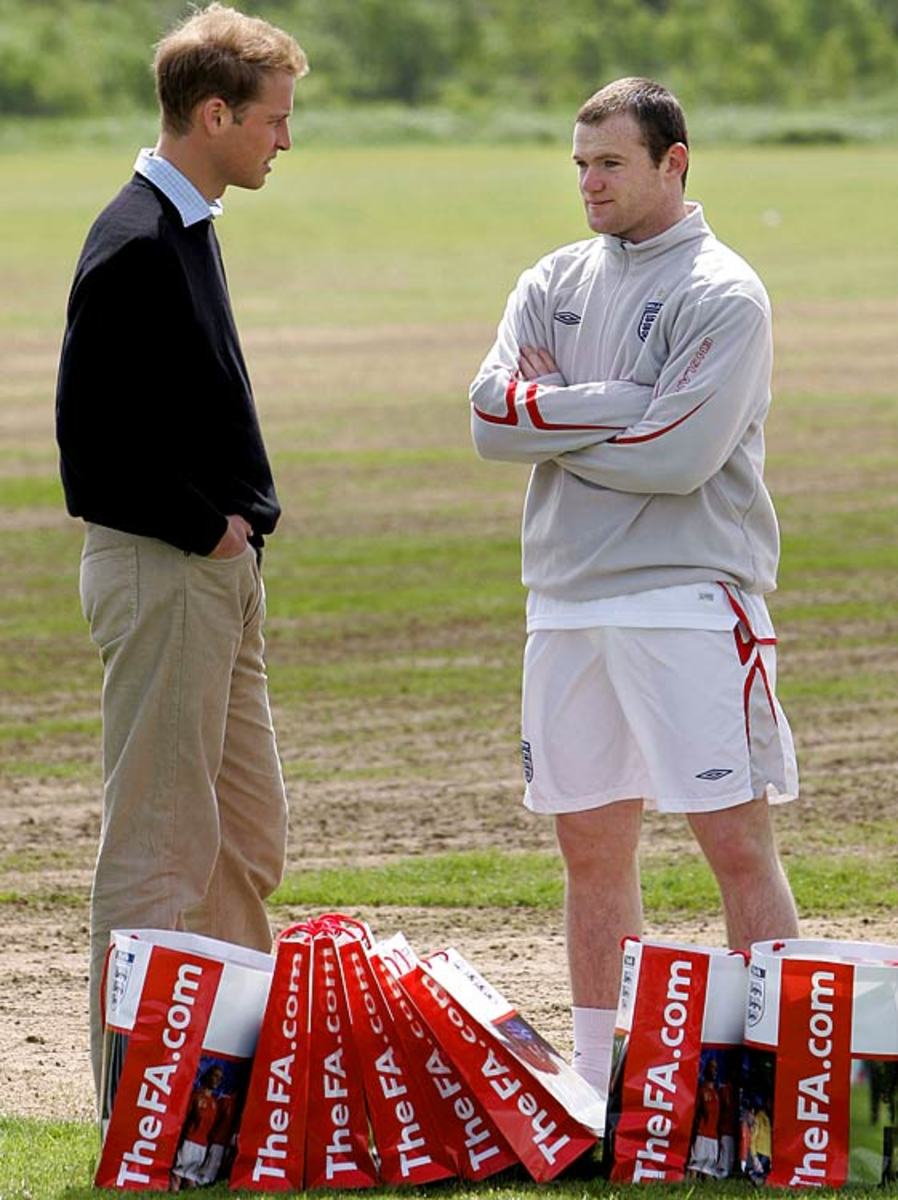 Prince William and Wayne Rooney