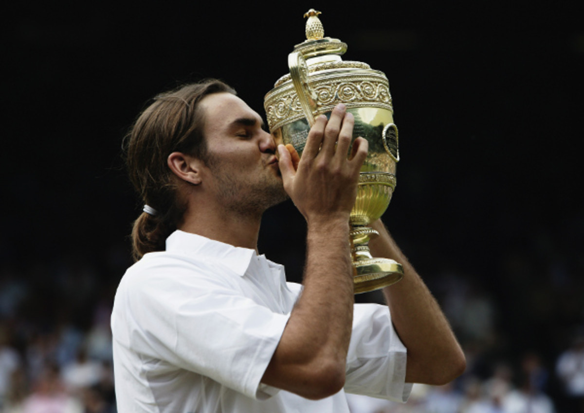 Roger Federer turned pro in 1998 but didn't claim his first Grand Slam title until Wimbledon in 2003.