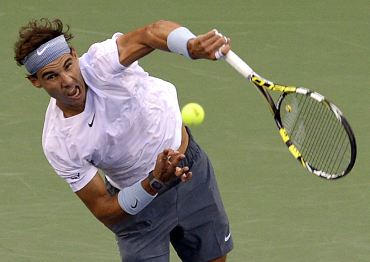 Rafael Nadal won 102 total points to Richard Gasquet's 84. (Timothy Clary/AFP/Getty Images)