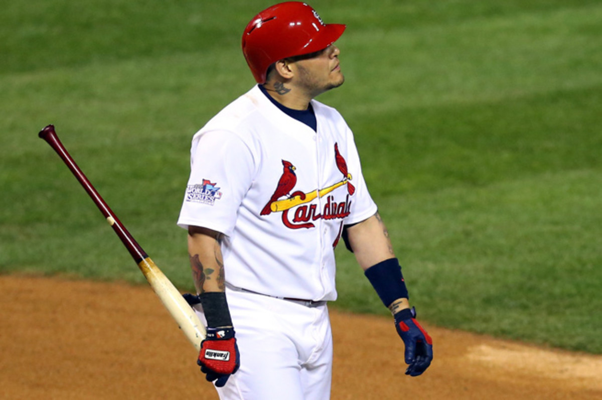 Yadier Molina and the Cardinals' lineup couldn't get anything going in losses in Games 4 and 5.