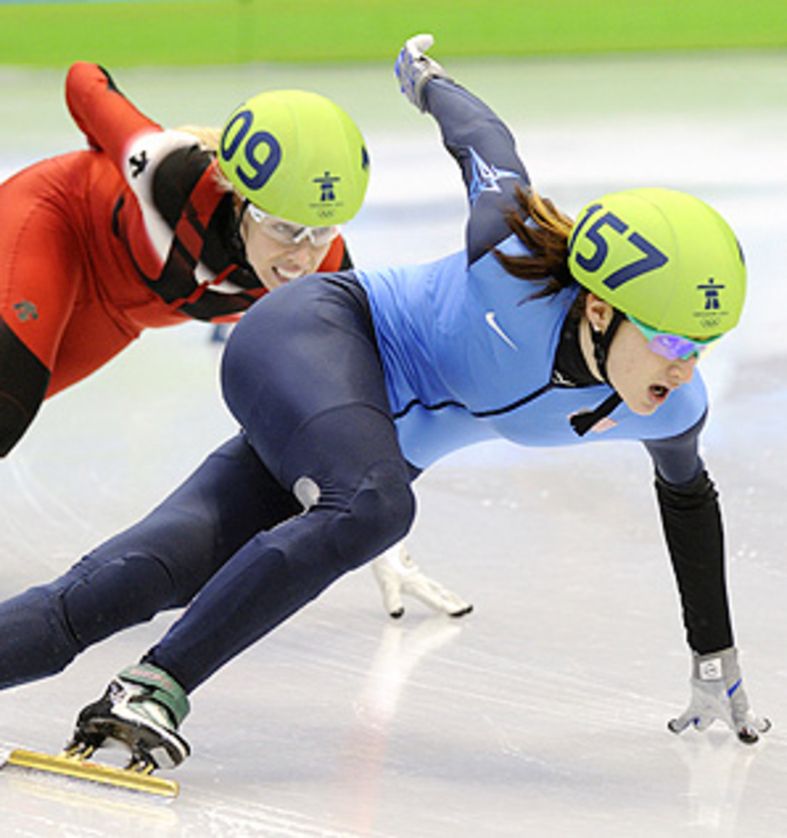 Short track speedskater Katherine Reutter won silver in the 1000 meter event at the Vancouver Olympics.