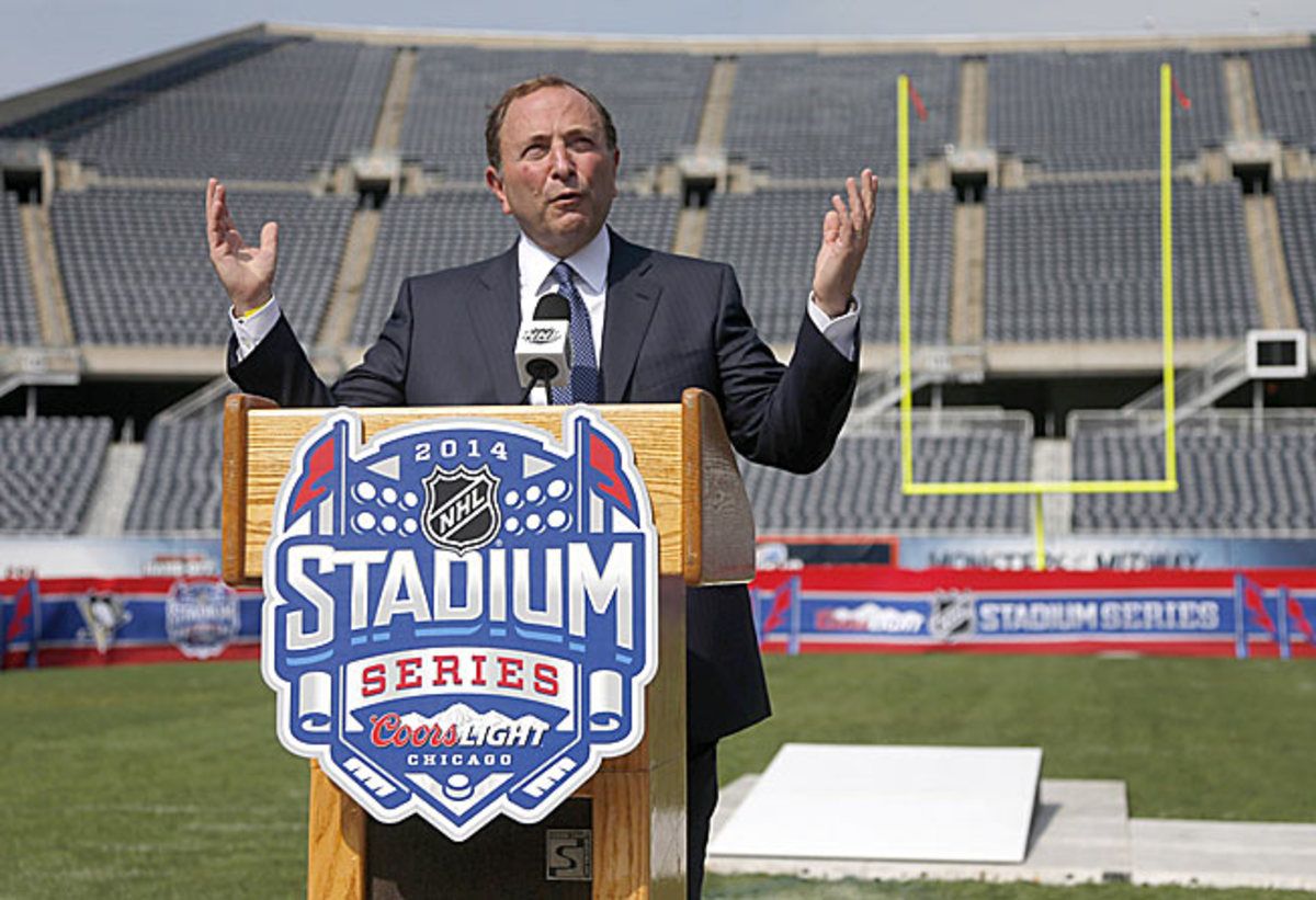In Gary Bettman's eyes it's always a beautiful day for hockey, so let's play six!