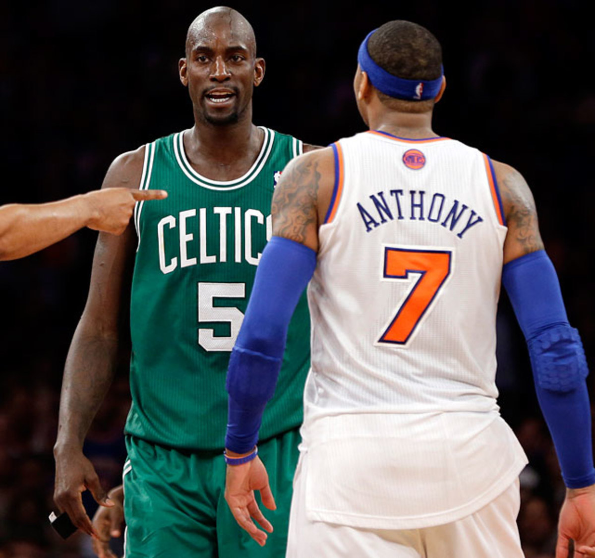Kevin Garnett and Carmelo Anthony