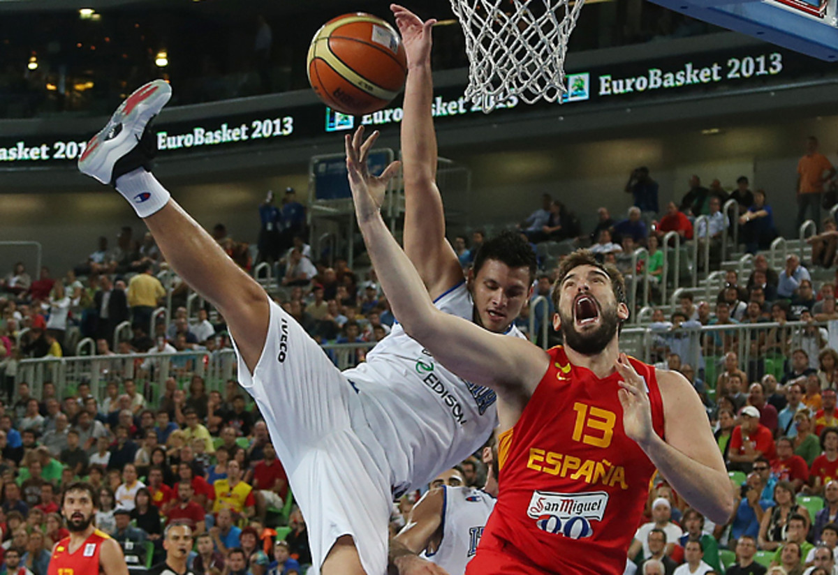 Alessandro Gentile and Italy struggled to contain Marc Gasol but were still able to beat Spain in OT.