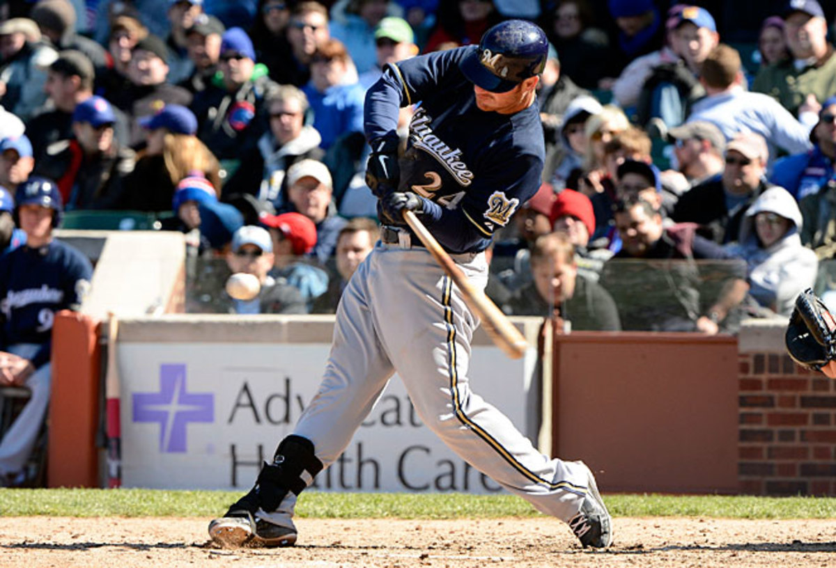 Brewers first baseman Mat Gamel tore his ACL in his right knee and will miss the 2013 season.
