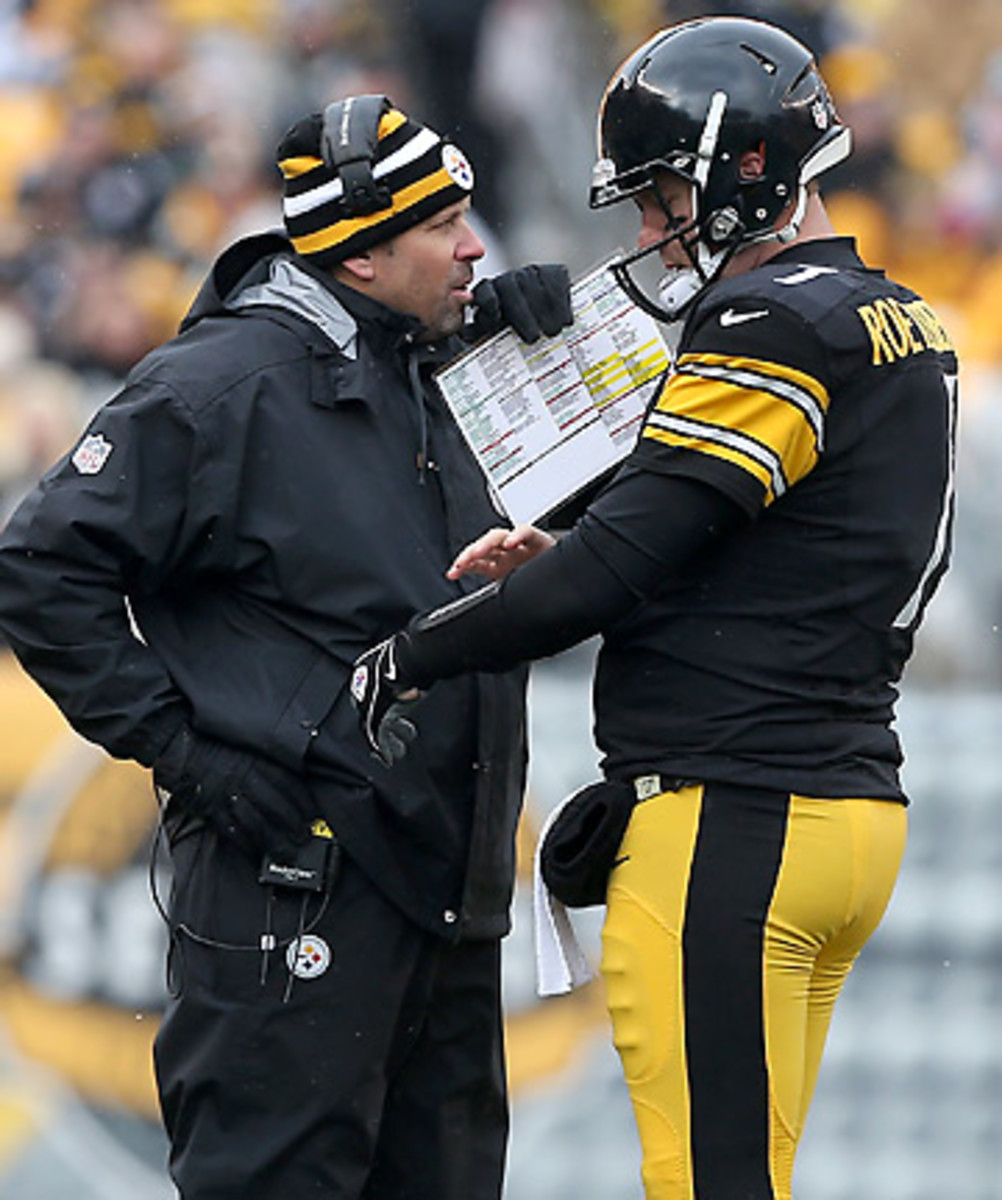 Ben Roethlisberger and Todd Haley will have to work in better harmony in their second year together. (Karl Walter/Getty Images)