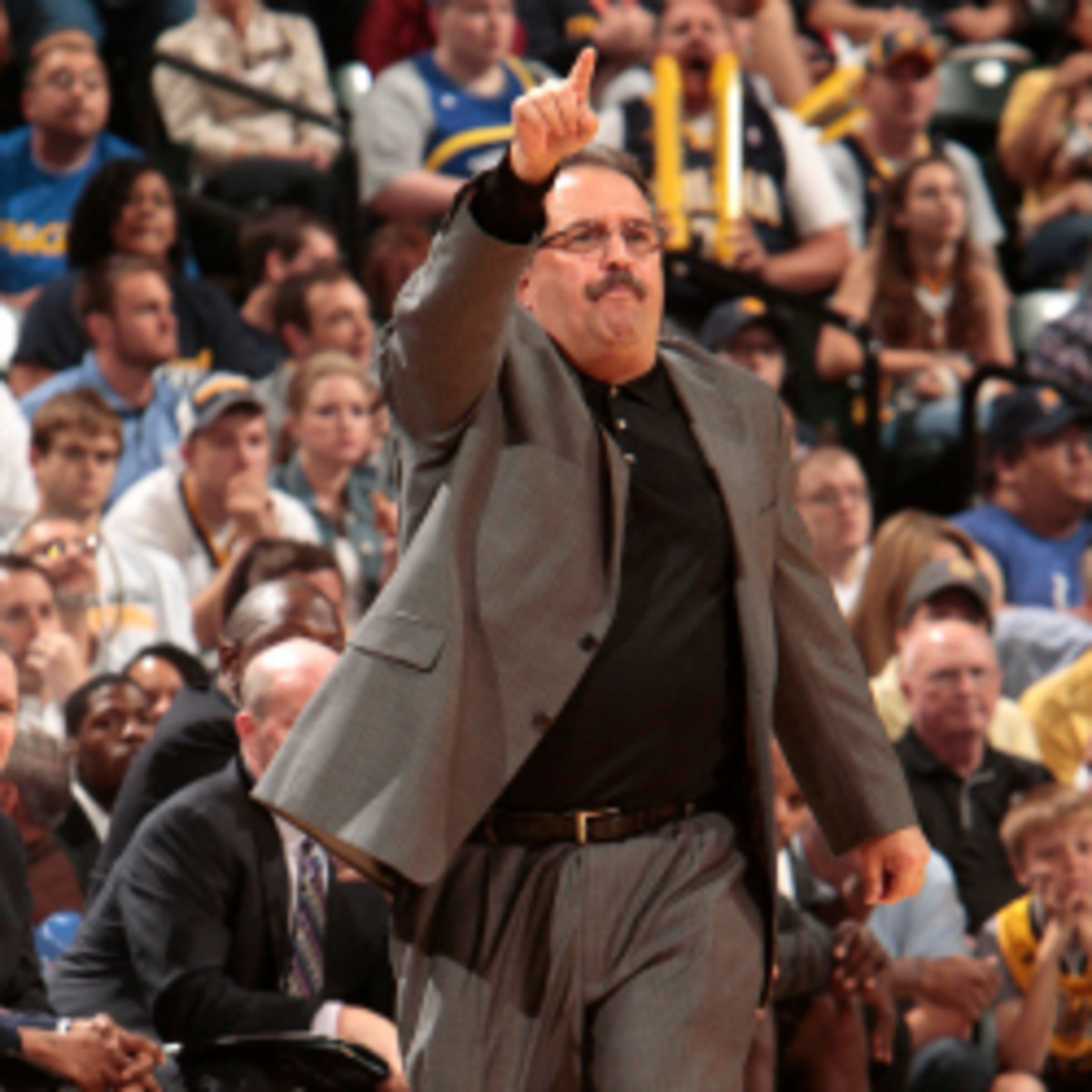 Stan Van Gundy last coached the Orlando Magic in 2011-12 and is now the top candidate for the Milwaukee Bucks' head coaching job. (Ron Hoskins/Getty Images)