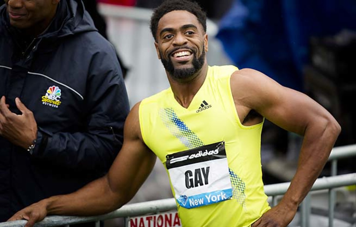 Tyson Gay finished fourth in the 100 meters at the London Olympics.