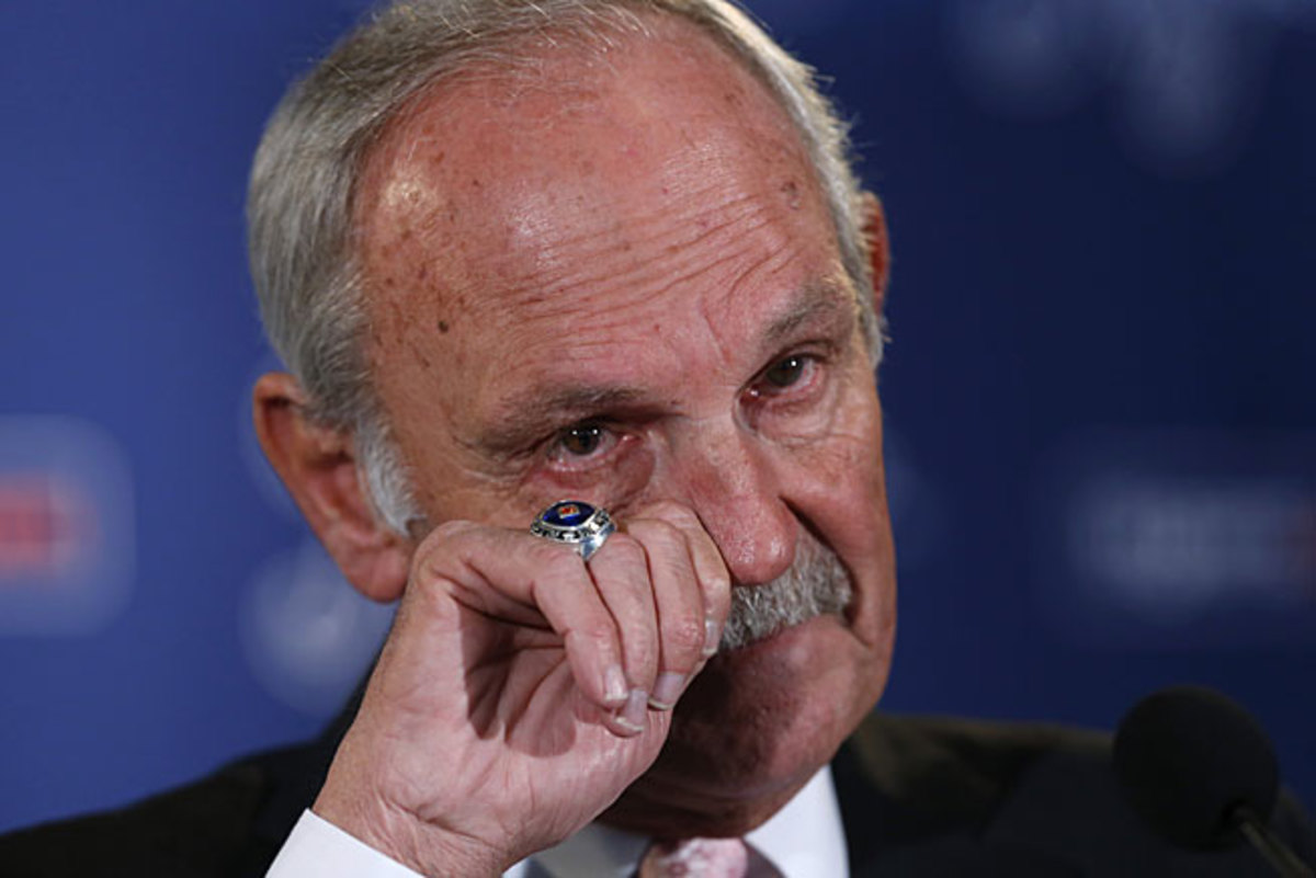 Jim Leyland could be gruff but he frequently showed his emotions, most recently at his retirement press conference.