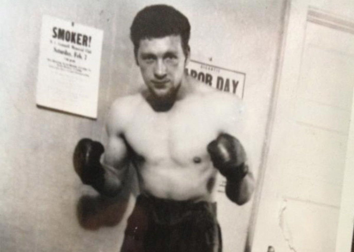 Burkman's great grandfather, Gene Pearce, was a professional boxer from 1937-1950.