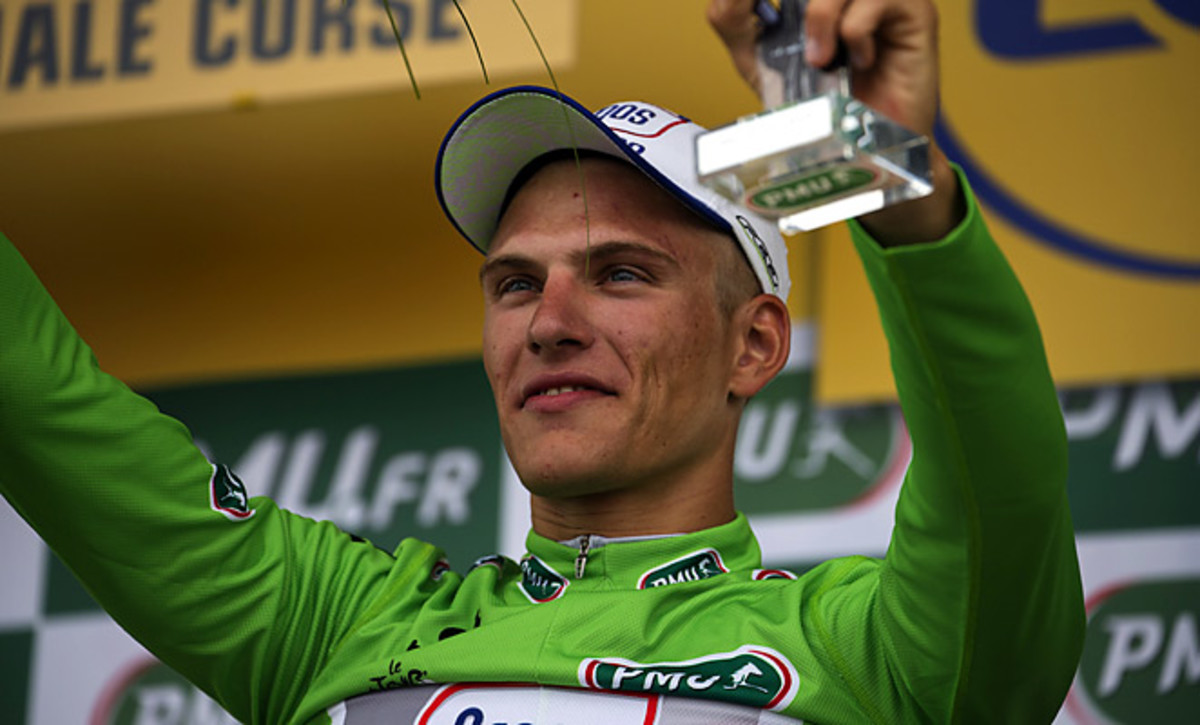 Marcel Kittel won the first stage of the Tour de France after a sprint finish.