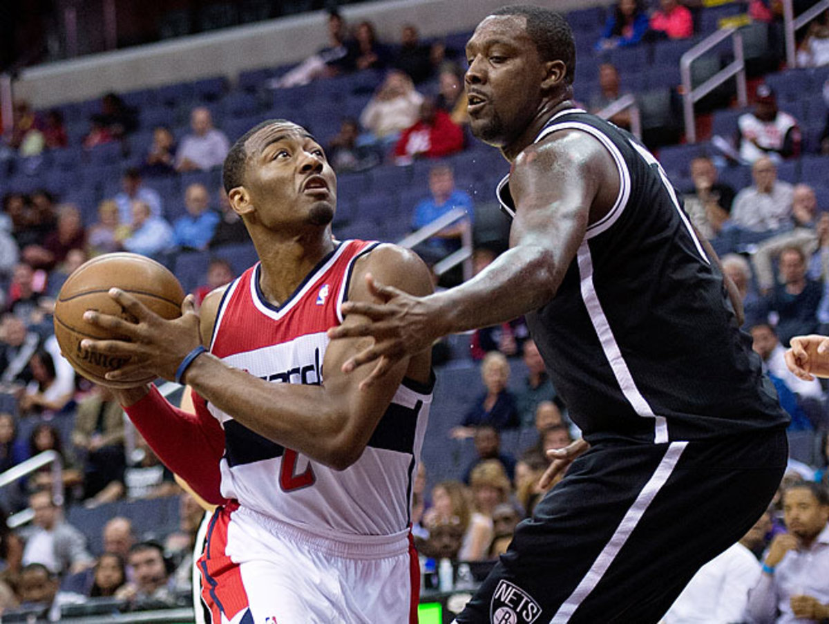 John Wall averaged 18.5 points, 7.6 assists, four rebounds and 3.2 turnovers in 49 games last season.