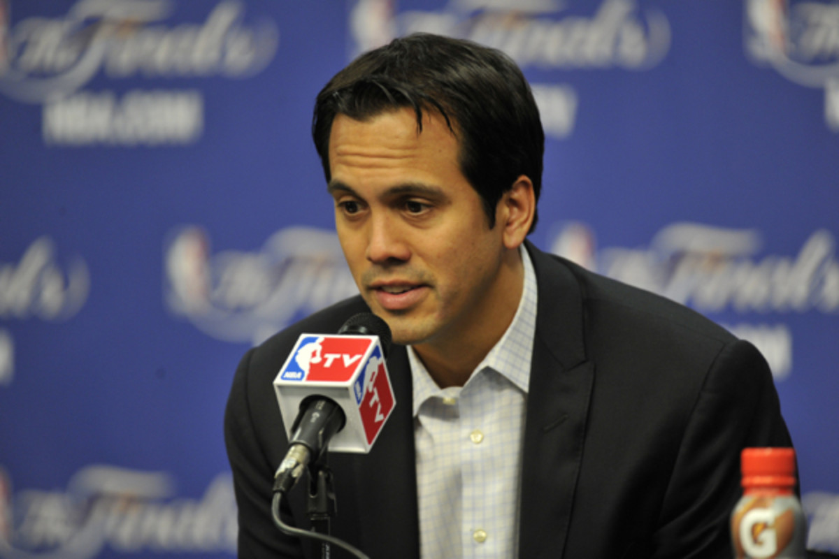 Erik Spoelstra wasn't pleased with the Heat's defensive play in Game 3.